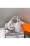 Hermes Lindy 30cm Bag In Mauve Pale Clemence Leather PHW Replica