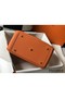 Hermes Lindy 30cm Bag In Orange Clemence Leather GHW Replica