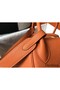 Hermes Lindy 30cm Bag In Orange Clemence Leather GHW Replica