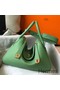 Hermes Lindy 30cm Bag In Vert Criquet Clemence Leather GHW Replica