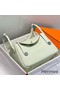 Hermes Lindy 30cm Bag In Vert Fizz Clemence Leather PHW Replica