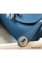 Hermes Lindy Mini Bag In Blue Agate Clemence Leather PHW Replica