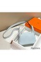 Hermes Lindy Mini Bag In Blue Brume Clemence Leather GHW Replica