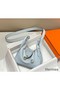 Hermes Lindy Mini Bag In Blue Brume Clemence Leather GHW Replica