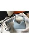 Hermes Lindy Mini Bag In Blue Lin Clemence Leather GHW Replica