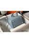 Hermes Lindy Mini Bag In Blue Lin Clemence Leather GHW Replica
