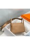 Hermes Lindy Mini Bag In Chai Clemence Leather GHW Replica