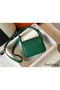 Hermes Lindy Mini Bag In Green Clemence Leather GHW Replica