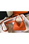 Hermes Lindy Mini Bag In Orange Clemence Leather GHW Replica