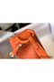 Hermes Lindy Mini Bag In Orange Clemence Leather GHW Replica