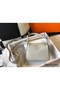 Hermes Lindy Mini Bag In Pearl Grey Clemence Leather GHW Replica