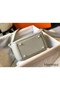 Hermes Lindy Mini Bag In Pearl Grey Clemence Leather GHW Replica