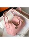Hermes Lindy Mini Bag In Pink Clemence Leather GHW Replica