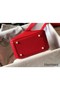 Hermes Lindy Mini Bag In Red Clemence Leather GHW Replica