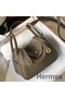 Hermes Lindy Mini Bag In Taupe Clemence Leather GHW Replica