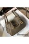 Hermes Lindy Mini Bag In Taupe Clemence Leather GHW Replica