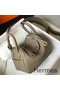 Hermes Lindy Mini Bag In Tourterelle Clemence Leather GHW Replica