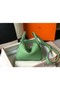 Hermes Lindy Mini Bag In Vert Criquet Clemence Leather GHW Replica