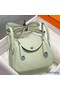 Hermes Lindy Mini Bag In Vert Fizz Clemence Leather PHW Replica