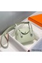 Hermes Lindy Mini Bag In Vert Fizz Clemence Leather PHW Replica