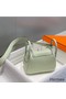 Hermes Lindy Mini Bag In Vert Fizz Clemence Leather PHW Replica