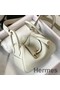 Hermes Lindy Mini Bag In White Clemence Leather GHW Replica