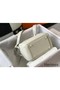 Hermes Lindy Mini Bag In White Clemence Leather GHW Replica