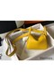 Hermes Lindy Mini Bag In Yellow Clemence Leather GHW Replica