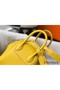 Hermes Lindy Mini Bag In Yellow Clemence Leather GHW Replica