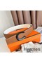Hermes Luck Reversible Belt 38MM in Epsom Leather with Black Buckle Replica
