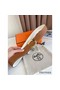 Hermes Luck Reversible Belt 38MM in Gold and White Epsom Calfskin Replica