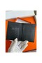 Hermes MC² Euclide Card Holder in Black Matte Alligator Leather Replica