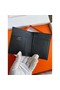 Hermes MC² Euclide Card Holder in Black Shiny Alligator Leather Replica