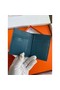 Hermes MC² Euclide Card Holder in Blue Colvert Shiny Alligator Leather Replica