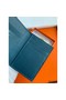 Hermes MC² Euclide Card Holder in Blue Colvert Shiny Alligator Leather Replica