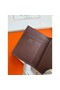 Hermes MC² Euclide Card Holder in Bordeaux Shiny Alligator Leather Replica