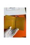 Hermes MC² Euclide Card Holder in Jaune Ambre Shiny Alligator Leather Replica