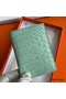 Hermes MC² Euclide Card Holder in Vert D'eau Matte Alligator Leather Replica