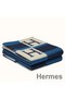 Hermes Marine Avalon Bayadere Throw Blanket Replica