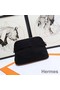 Hermes Medium Bolide Travel Case In Black Cotton Replica
