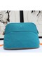 Hermes Medium Bolide Travel Case In Blue Horizon Cotton Replica