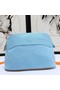 Hermes Medium Bolide Travel Case In Blue Lin Cotton Replica