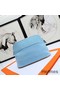 Hermes Medium Bolide Travel Case In Blue Lin Cotton Replica
