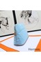 Hermes Medium Bolide Travel Case In Blue Lin Cotton Replica