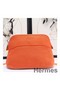 Hermes Medium Bolide Travel Case In Orange Cotton Replica