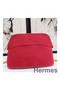 Hermes Medium Bolide Travel Case In Red Cotton Replica