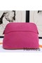 Hermes Medium Bolide Travel Case In Rose Red Cotton Replica