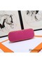 Hermes Medium Bolide Travel Case In Rose Red Cotton Replica