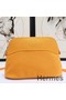 Hermes Medium Bolide Travel Case In Solei Cotton Replica