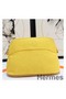 Hermes Medium Bolide Travel Case In Yellow Cotton Replica
